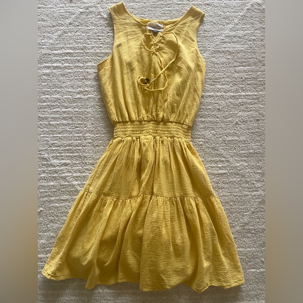 Yellow Sleeveless Dress